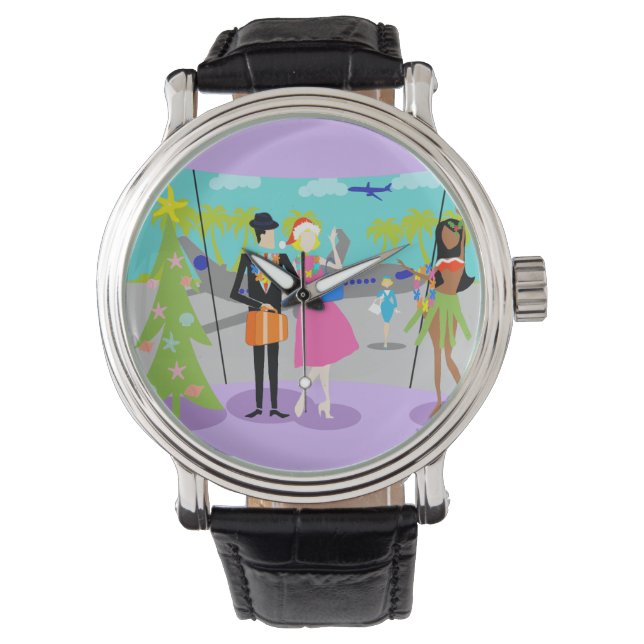 Montre Retro Hawaii Christmas Watch (devant)