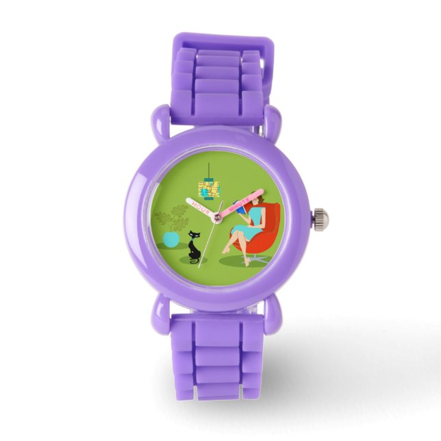 Montre Retro Lecture Woman Kid's Watch (Recto)