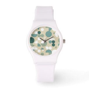 Montre Rétro motif abstrait