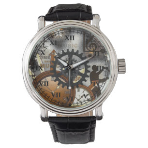 Montre Retro Music Time Wrist Watch