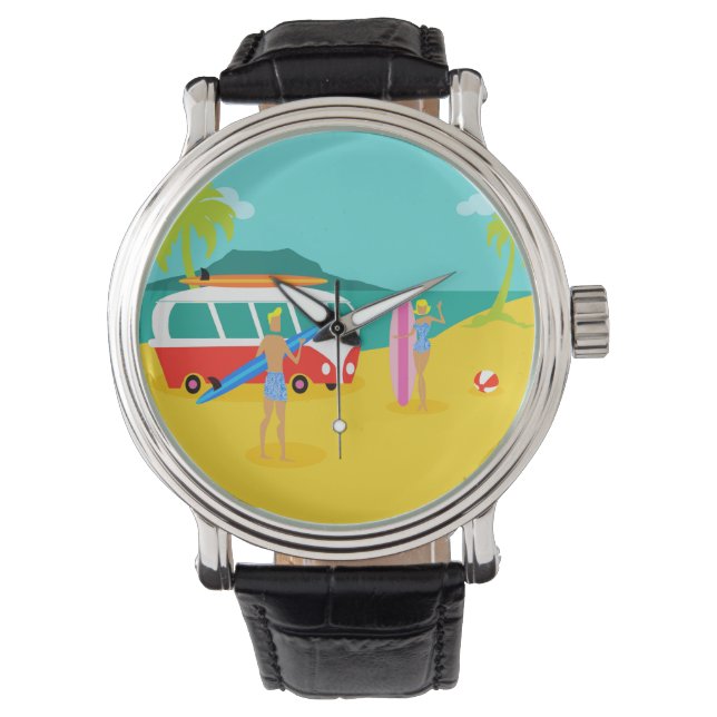 Montre Retro Surfer Couple Watch (devant)