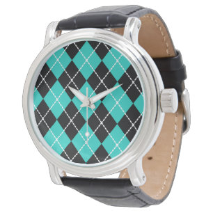 Montre Retro Turquoise Jacquard Watch