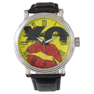 Montre rétro XO XO embrasse-moi / Mode de fête amu
