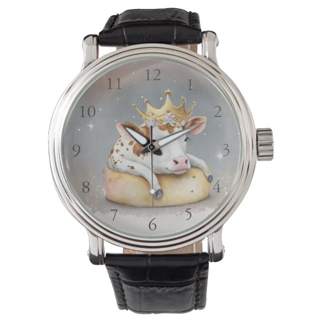 Montre Rêve de vache royale sur le trône de fromage (devant)