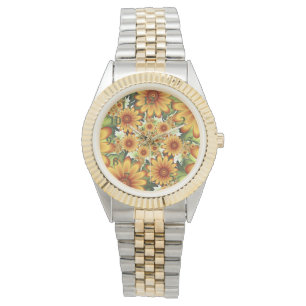 Montre Rêve Floral, Art Fractal Moderne Abstrait Fleur