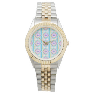 Montre Rêve Pastel Boho Géométrique Kaléidoscope