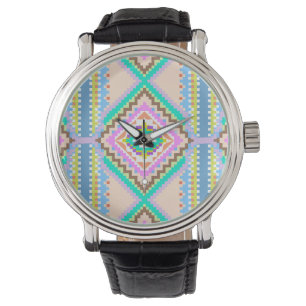 Montre Rêve pastel électrique kaléidoscope
