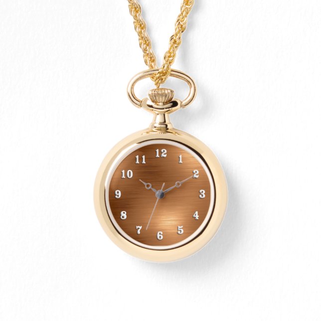 Montre Revêtement de cuivre brossé (Recto)