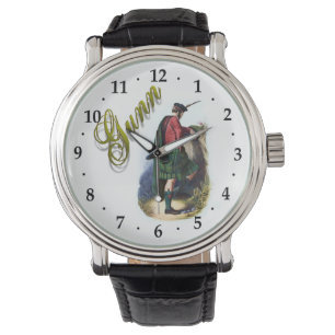 Montre rêveuse écossaise de Gunn de clan