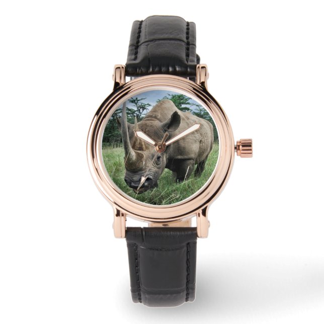 Montre Rhinocéros noir | Kenya (Recto)