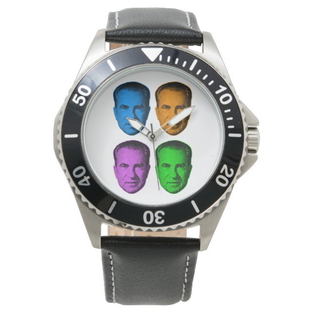 Montre Richard Nixon en couleur vive (devant)
