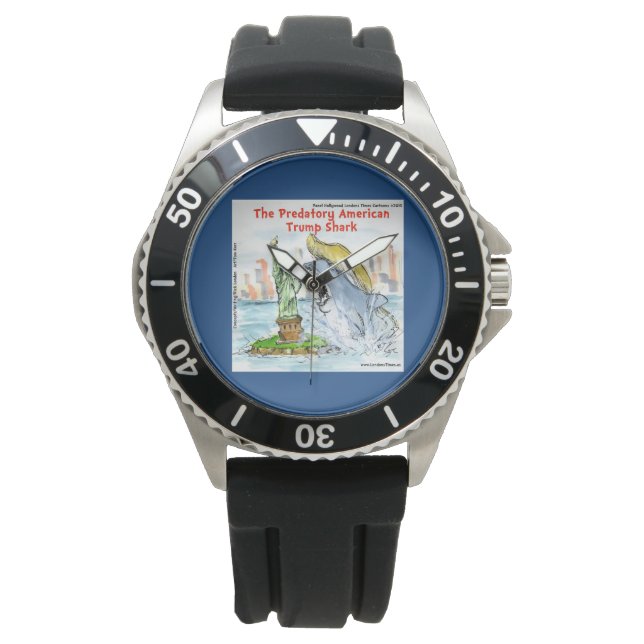 Montre Rick London Funny Trump Shark Watch (devant)