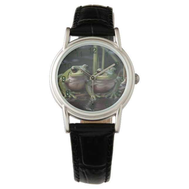 Montre Riverbound Se Demande : Deux Grenouilles Vertes À  (devant)