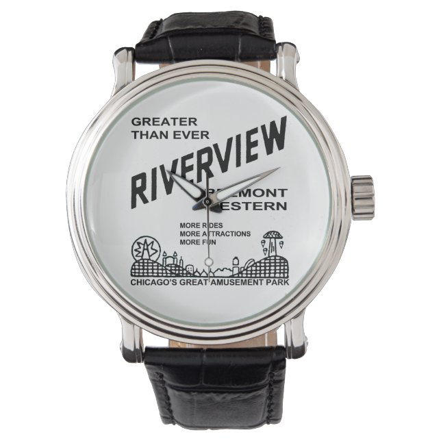 Montre Riverview Amusement Park, Chicago, IL 1904-1967 (devant)