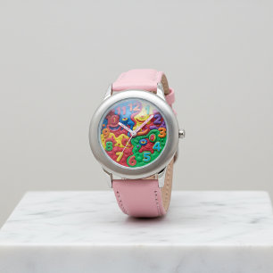 Montre robot bleu mignon 3D ludique pour l'anniver