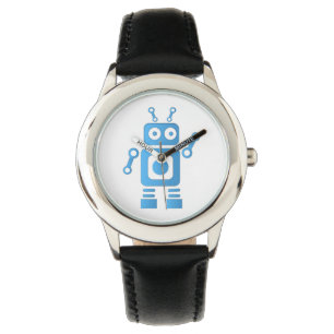 Montre Robot bleu rétro