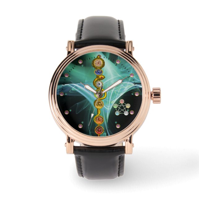 MONTRE RODE D'ASCLEPIUS 7 CHAKRAS, YOGA, ÉNERGIE SPIRITUE (Recto)