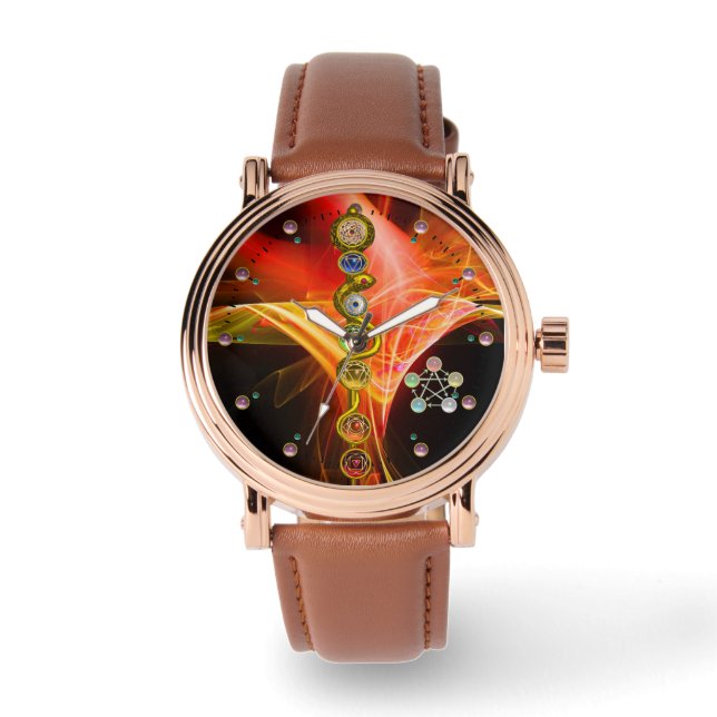 MONTRE RODE D'ASCLEPIUS 7 CHAKRAS, YOGA, ÉNERGIE SPIRITUE (Recto)