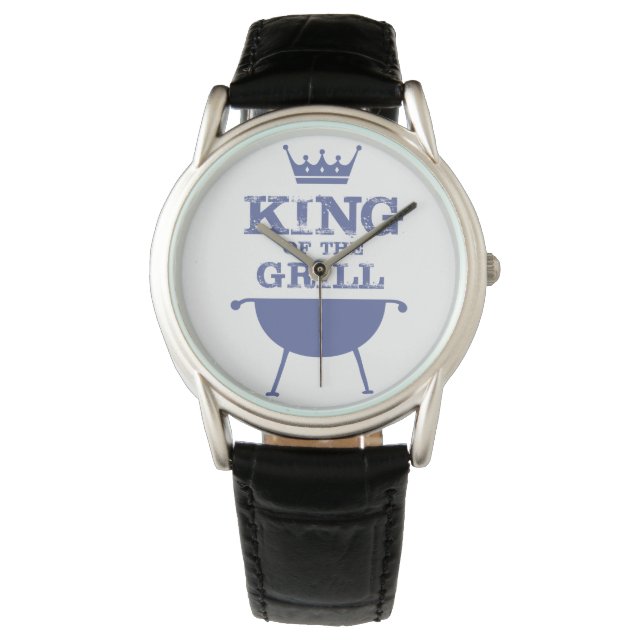 Montre Roi Du Grill, Bleu (devant)