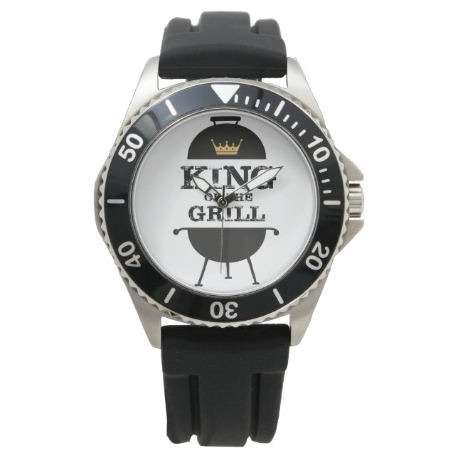 Montre Roi Du Grill, Couronne D'Or Noir (devant)