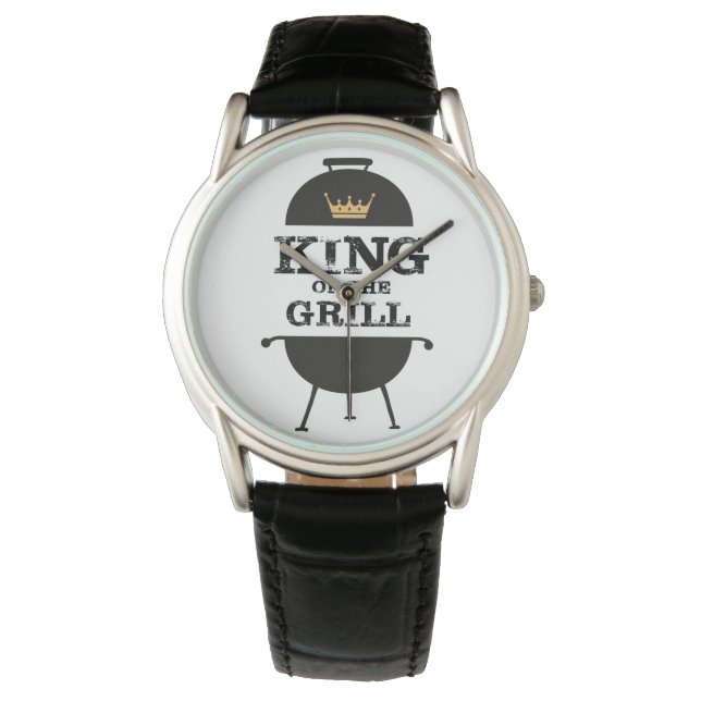 Montre Roi Du Grill, Couronne D'Or Noir (devant)