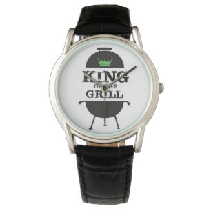 Montre Roi Du Grill, Couronne Verte Noire