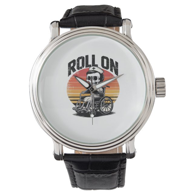 Montre Roll On Skeleton Nurse - Dark Humour Healthcare Vi (devant)