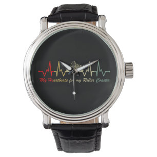 Montre Roller Dessous de verre Heartbeat Retro