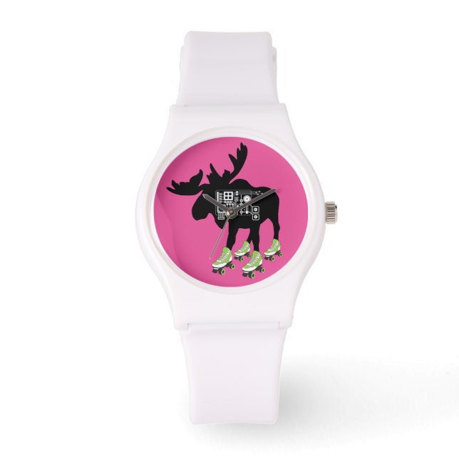Montre Roller Ski Moose Sporty White Watch (Recto)