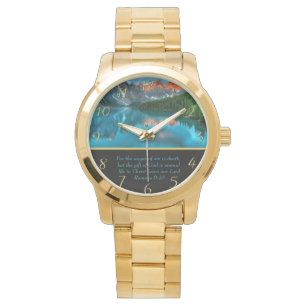 Montre Romains 6:23 lac de montagne or