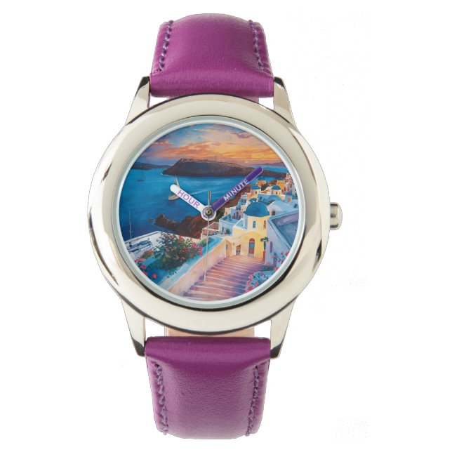 Montre Romantic Sunset in Santorini (devant)