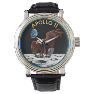 Montre ronde de logo de la NASA Apollo 11