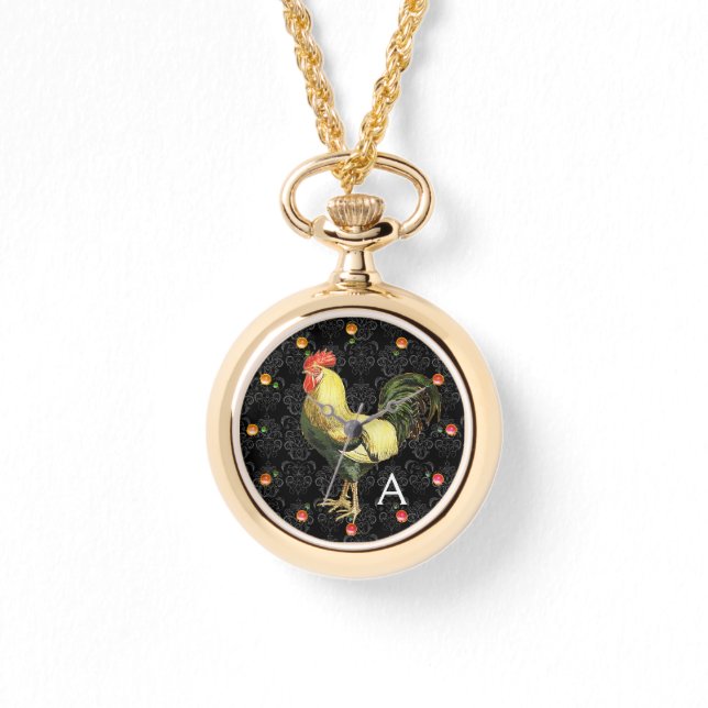 Montre ROOSTER Black White Damask (Recto)