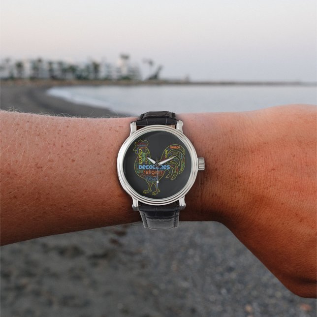 Montre Rooster de DeColores Cursillo Mot Cloud (Créateur téléchargé)