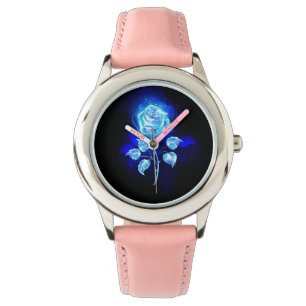 Montre Rose bleu brûlant