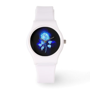 Montre Rose bleu brûlant