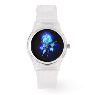 Montre Rose bleu brûlant