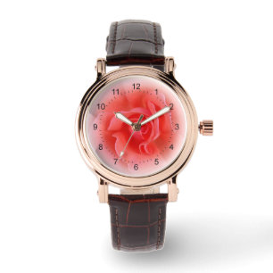 Montre rose corail rose