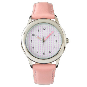 Montre rose de rubans