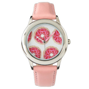 Montre rose d'enfants de butées toriques