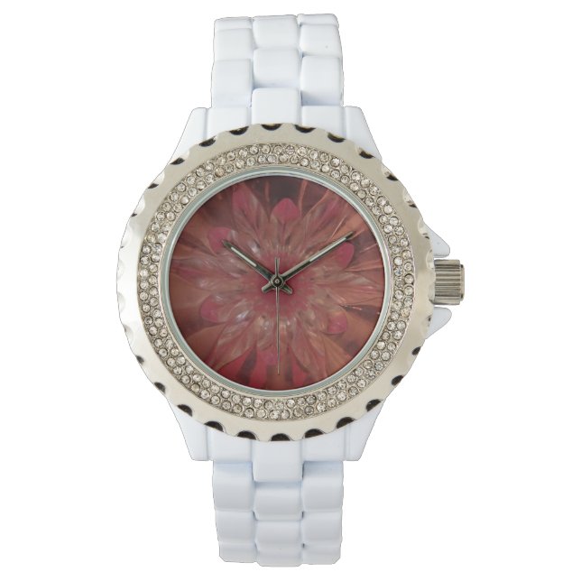 Montre Rosé Flower Pink Watch (devant)