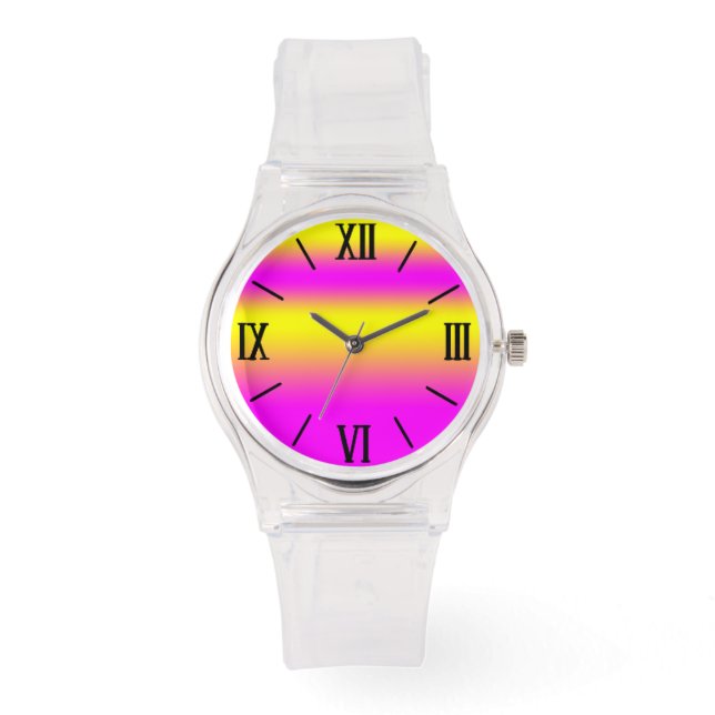 montre rose jaune (Recto)