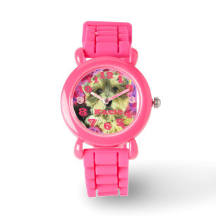 montre rose morkie