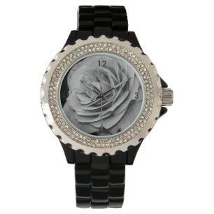 Montre Rose noire et blanche