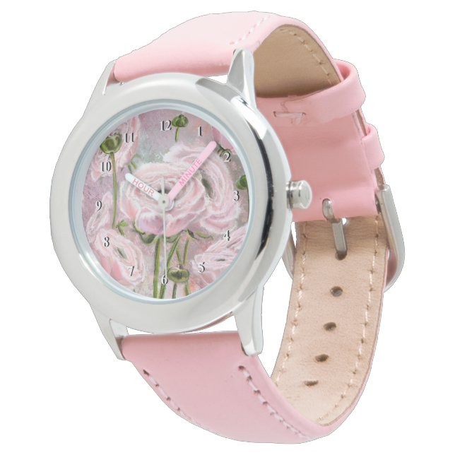Montre Rose - Peinture (Incliné)