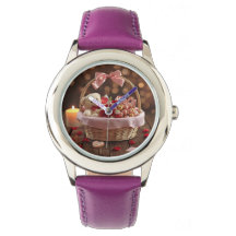 Montre Rose Romantique Teddy Saint-Valentin Sangle