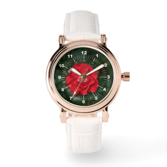 Montre Rose rouge P6568 (Recto)