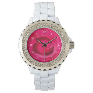 Montre Rose rouge romantique