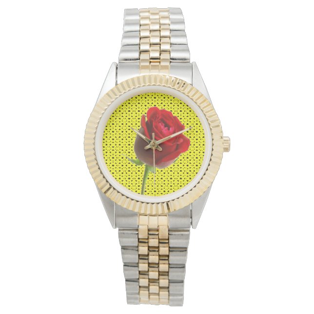 Montre Rose sur Jaune (devant)