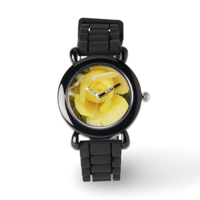 Montre Rosebud jaune (Recto)